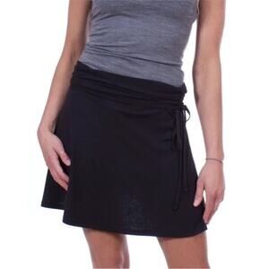 Patagonia Lithia Skirt Jersey Knit A-Line Convertible Bandeau Top Size XS Black